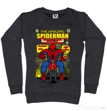 Bluza ADLER dama The Amazing Spiderman Negru melanj