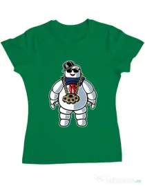 Tricou ADLER dama Stay Dope Verde mediu