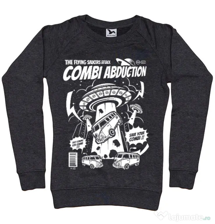 Bluza ADLER dama Combi Abduction Negru melanj