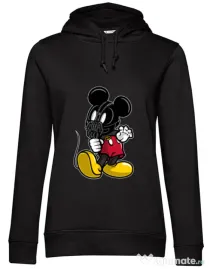 Hoodie dama cu gluga Mickey Bane Negru