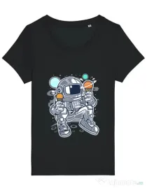 Tricou STANLEY STELLA dama Astronaut Ice Cream Negru