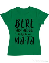 Tricou ADLER dama Bere fara alcool Verde mediu