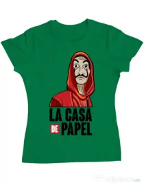 Tricou ADLER dama Money heist Verde mediu