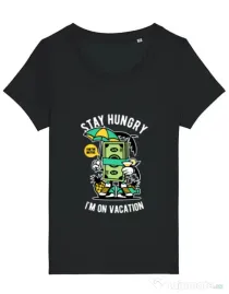 Tricou STANLEY STELLA dama Stay Hungry Negru