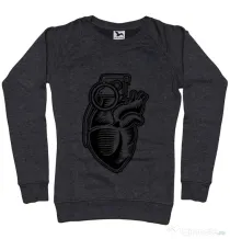 Bluza ADLER dama Grenade Heart Negru melanj