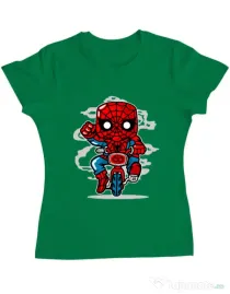 Tricou ADLER dama Spidey Minibike Verde mediu