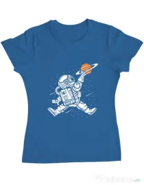 Tricou ADLER dama Space Jump Albastru azuriu