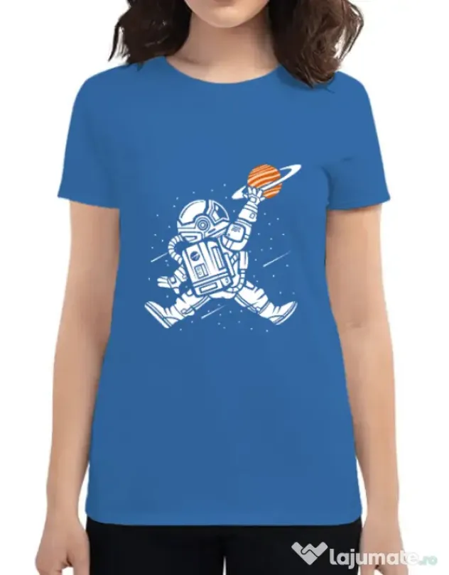 Tricou ADLER dama Space Jump Albastru azuriu