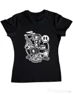 Tricou ADLER dama Shooter Negru
