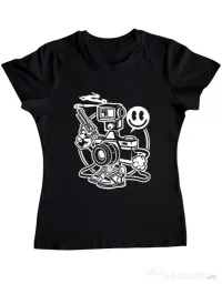 Tricou ADLER dama Shooter Negru
