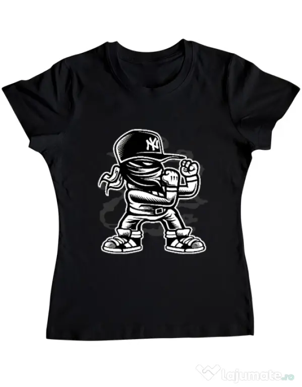 Tricou ADLER dama Fighter Negru