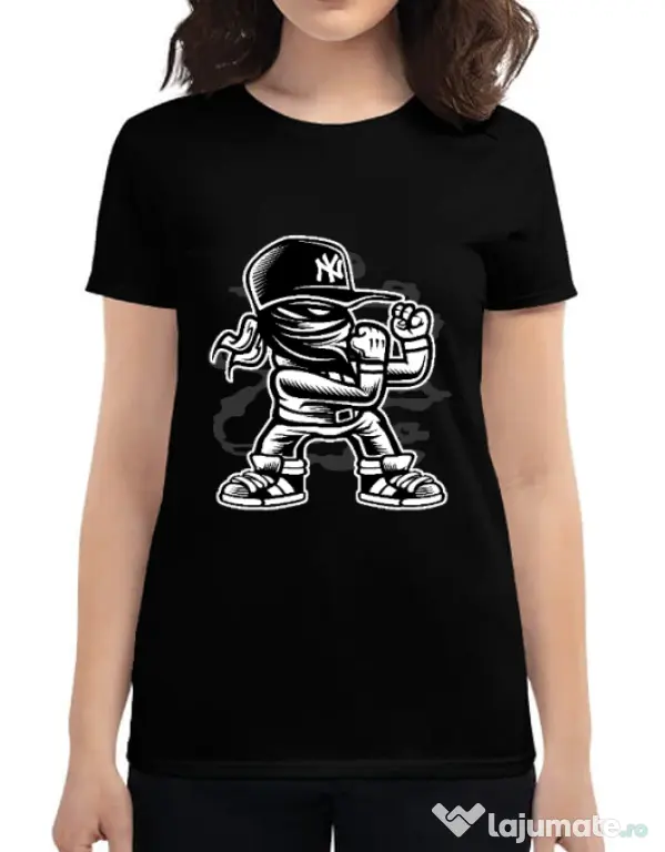 Tricou ADLER dama Fighter Negru