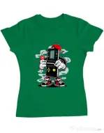 Tricou ADLER dama Brick Gamers Verde mediu