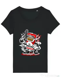 Tricou STANLEY STELLA dama Cigarette Killer Negru