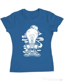 Tricou ADLER dama Light Boy Albastru azuriu