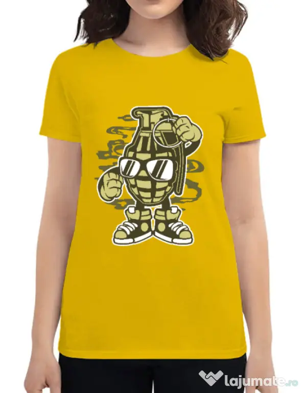 Tricou ADLER dama Grenade Galben