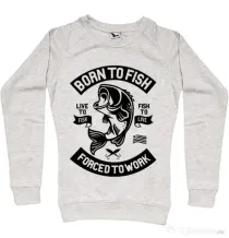 Bluza ADLER dama Born To Fish Migdala melanj