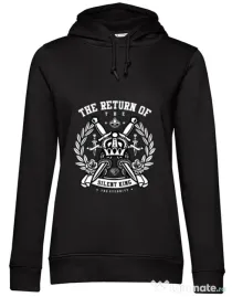 Hoodie dama cu gluga Crown Negru
