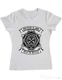 Tricou ADLER dama Keys Alb