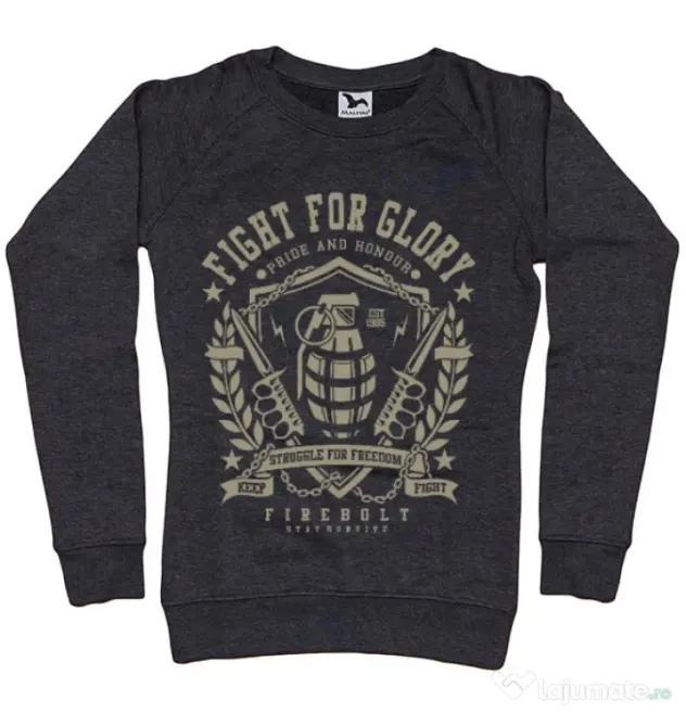 Bluza ADLER dama Fight for glory Negru melanj