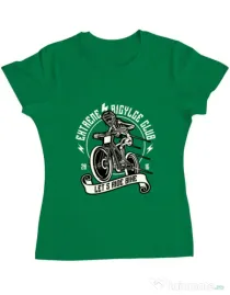 Tricou ADLER dama Lets Ride Bike Verde mediu