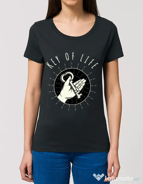Tricou STANLEY STELLA dama Key Of Life Negru