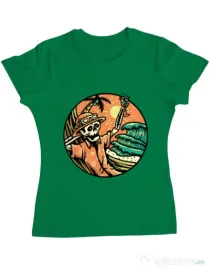 Tricou ADLER dama Have a Nice Day Verde mediu
