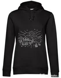 Hoodie dama cu gluga Wander Negru