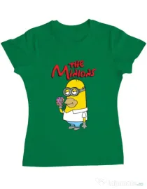 Tricou ADLER dama The Minions Verde mediu