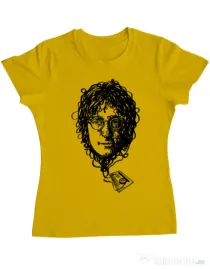 Tricou ADLER dama Imagine Cassette Galben