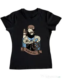 Tricou ADLER dama Adventure of the Sea Negru