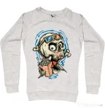 Bluza ADLER dama Skull Movie Migdala melanj