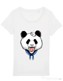 Tricou STANLEY STELLA dama Panda Sailor Alb