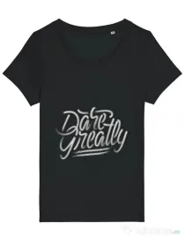 Tricou STANLEY STELLA dama Dare Greatly Negru