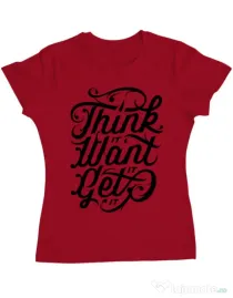 Tricou ADLER dama Think it Rosu