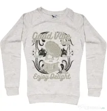 Bluza ADLER dama Good Vibe Only Migdala melanj