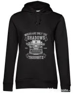 Hoodie dama cu gluga Shadows Of Thoughts Negru
