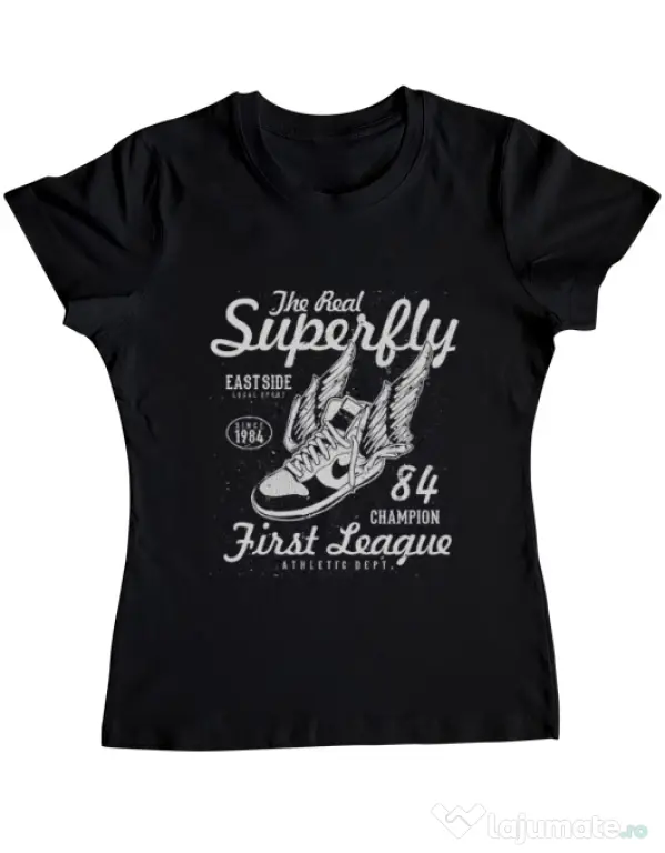 Tricou ADLER dama Superfly Negru