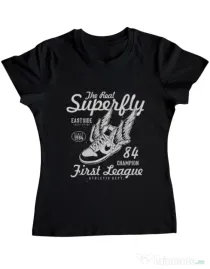 Tricou ADLER dama Superfly Negru