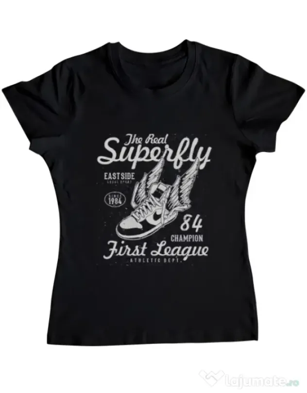 Tricou ADLER dama Superfly Negru