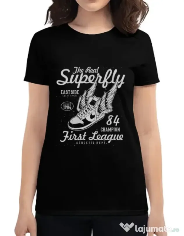 Tricou ADLER dama Superfly Negru