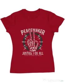 Tricou ADLER dama Peace Maker Rosu