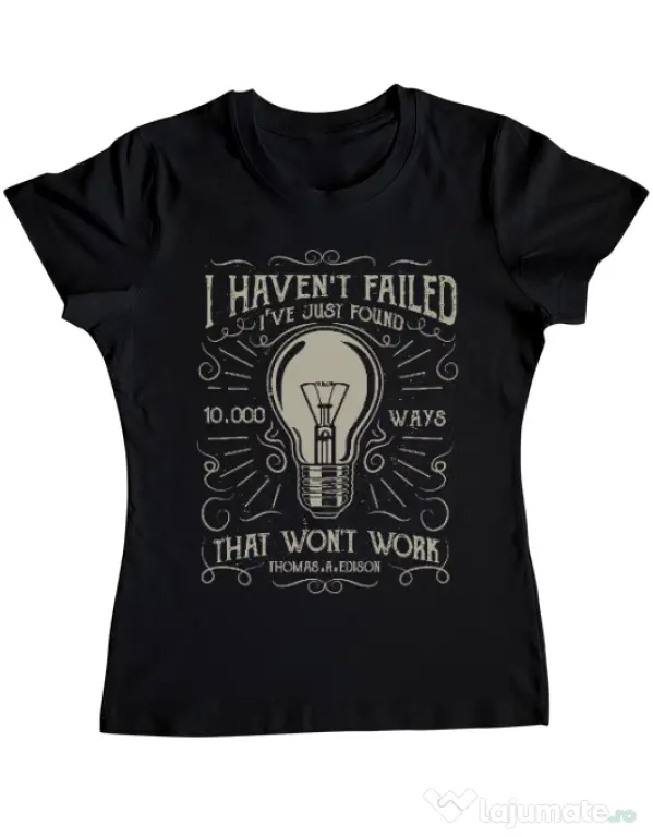 Tricou ADLER dama 10000 Ways Negru