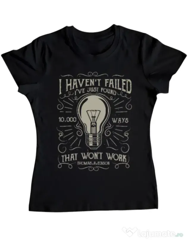 Tricou ADLER dama 10000 Ways Negru