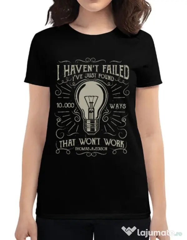 Tricou ADLER dama 10000 Ways Negru