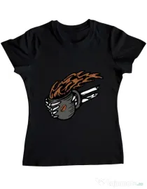 Tricou ADLER dama Coffee First Negru
