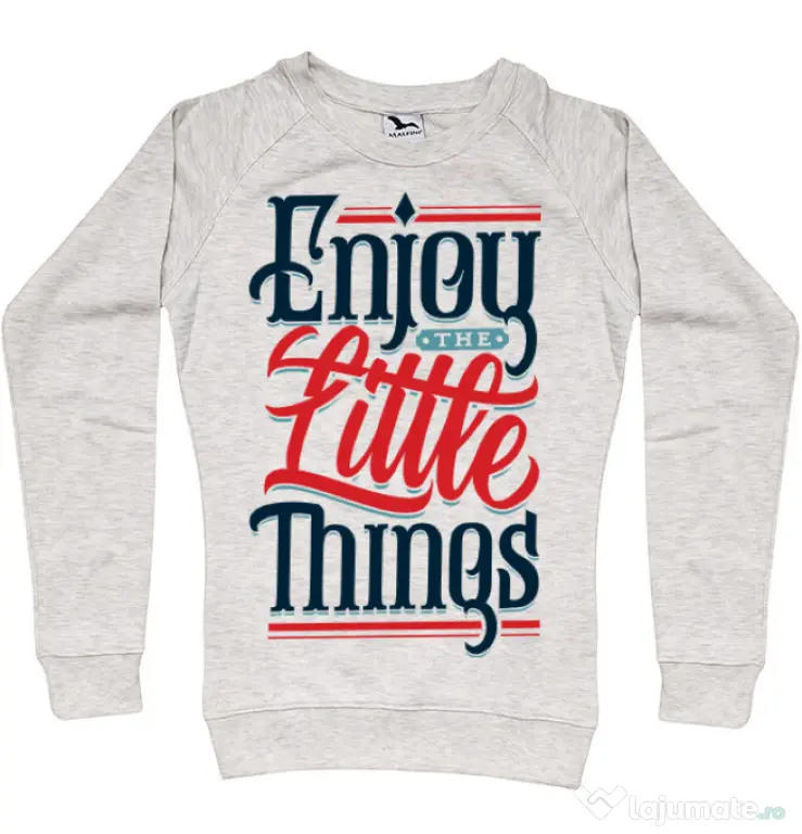 Bluza ADLER dama Enjoy The Little Things Migdala melanj