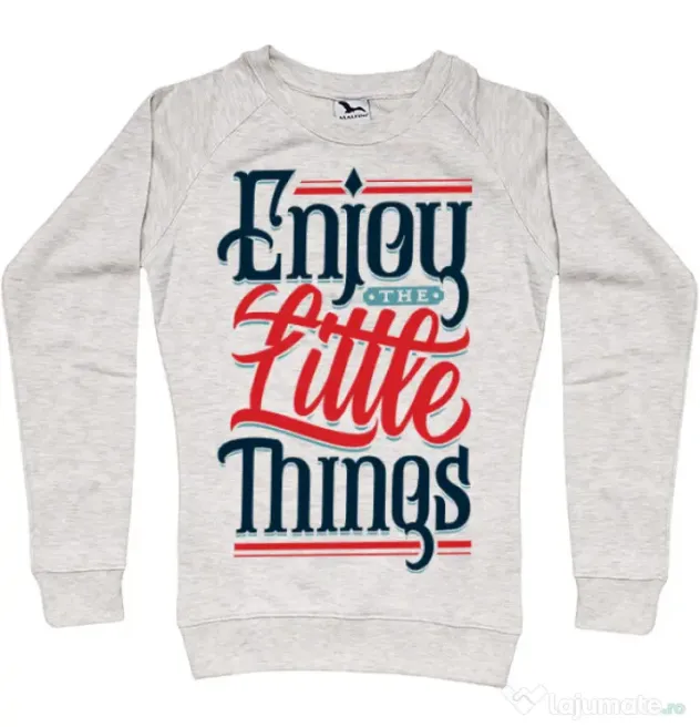 Bluza ADLER dama Enjoy The Little Things Migdala melanj