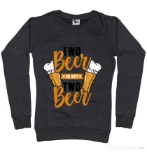 Bluza ADLER dama Two beer Negru melanj