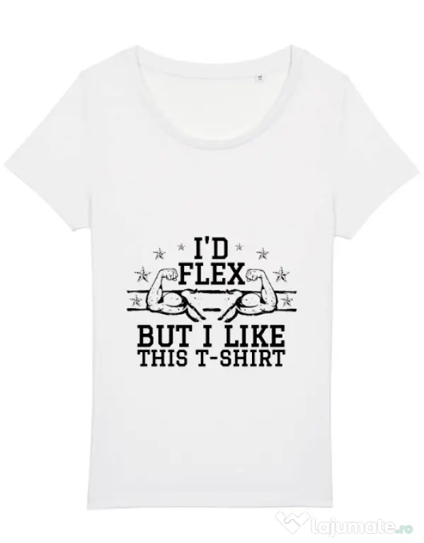 Tricou STANLEY STELLA dama I like this tshirt Alb
